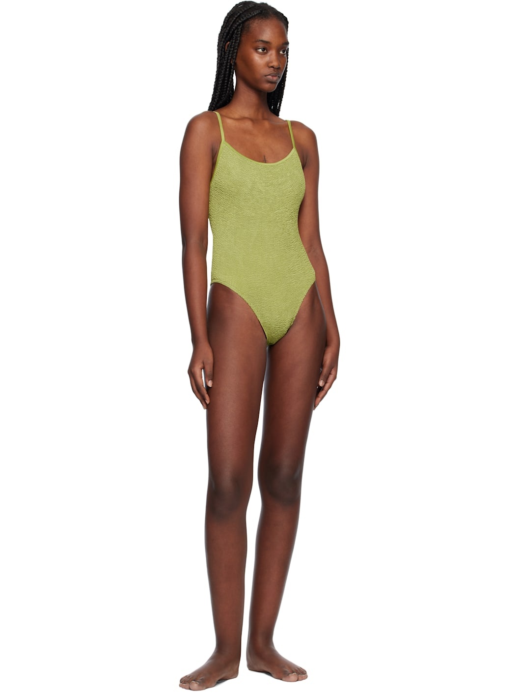 Green Low Palace One-Piece Swimsuit - 4