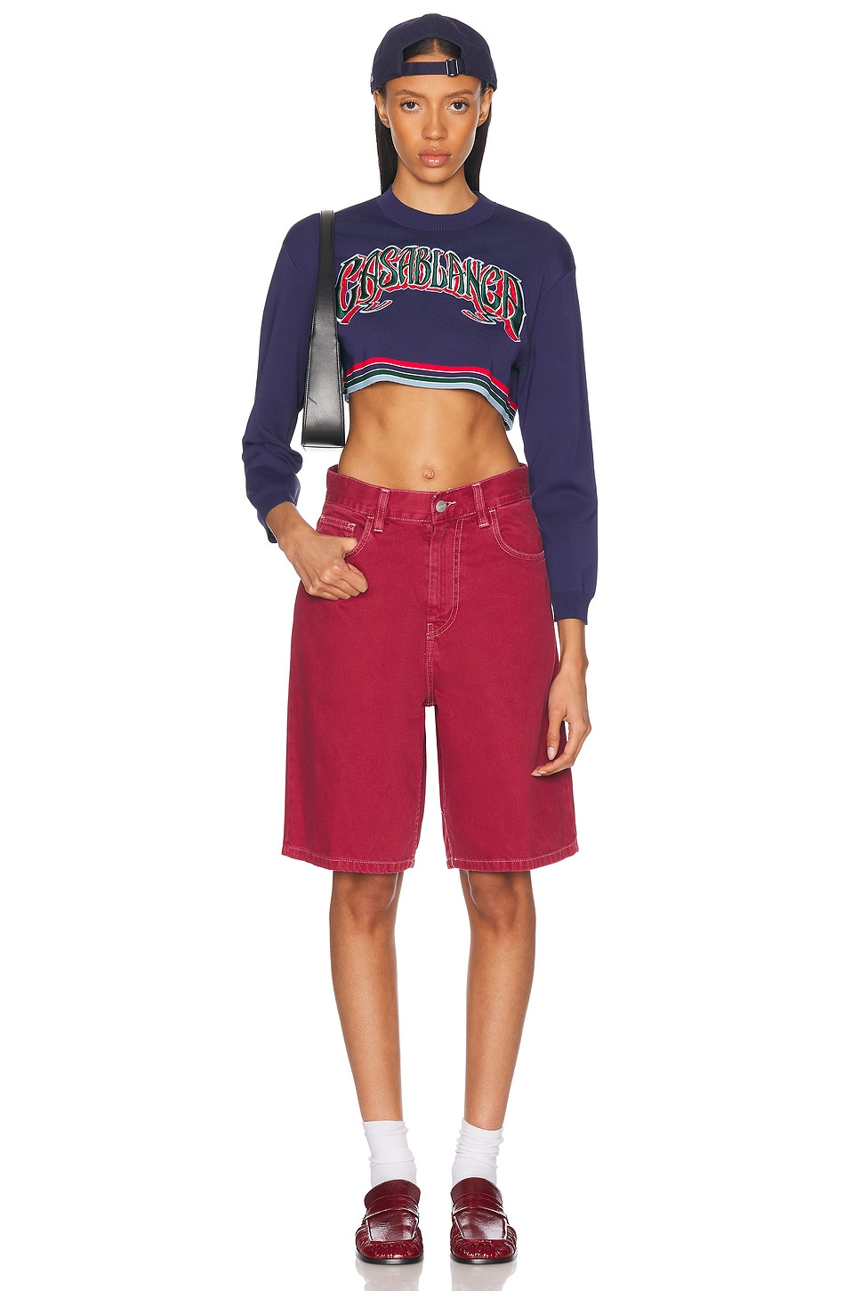 Baseball Cropped Tee - 4