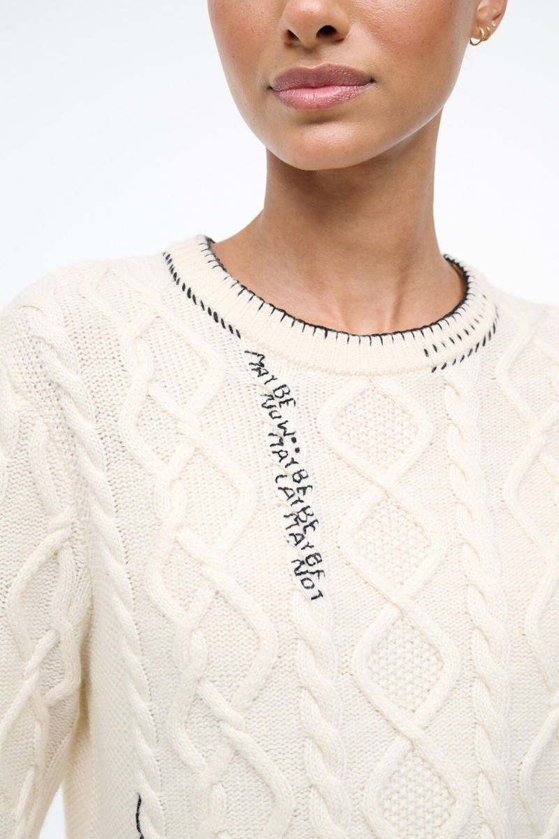 STAUD STAUD MORRIS SWEATER IVORY outlook