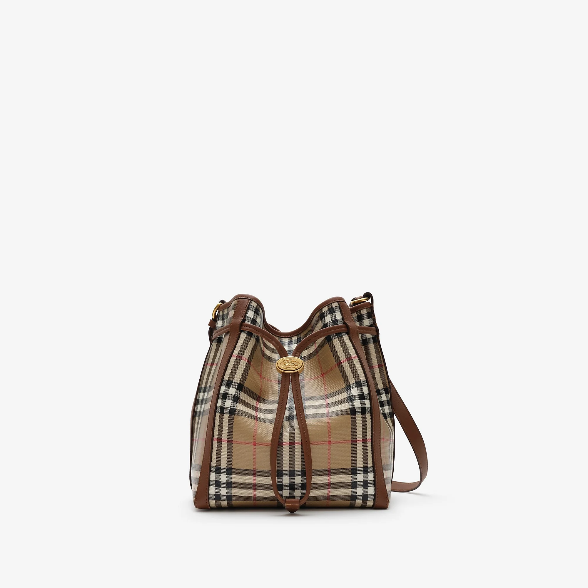 Mini Check Bucket Bag - 1