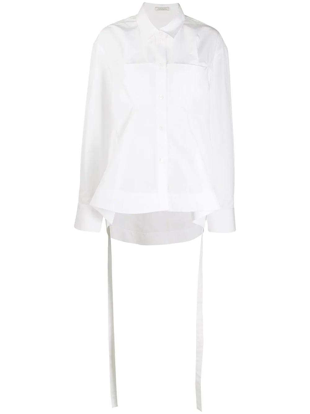 peplum hem shirt - 1