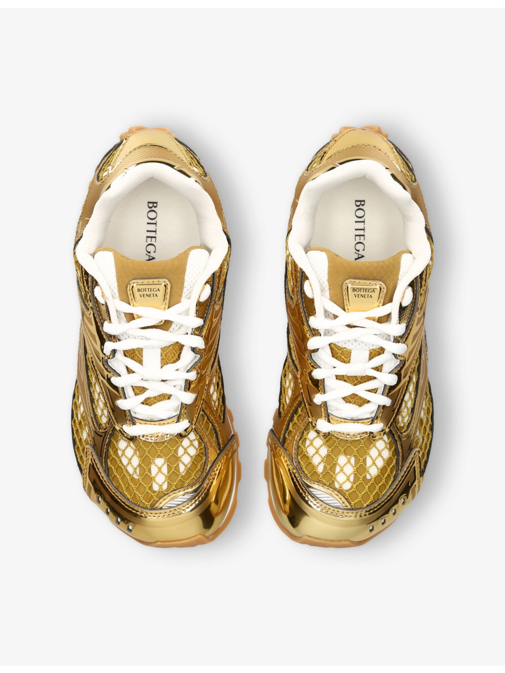 Orbit Metallic Low-Top Technical Mesh and Leather Trainers - 2