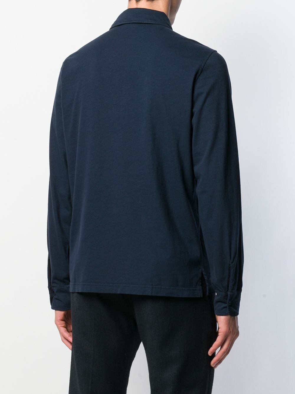 long-sleeved cotton polo-shirt - 4