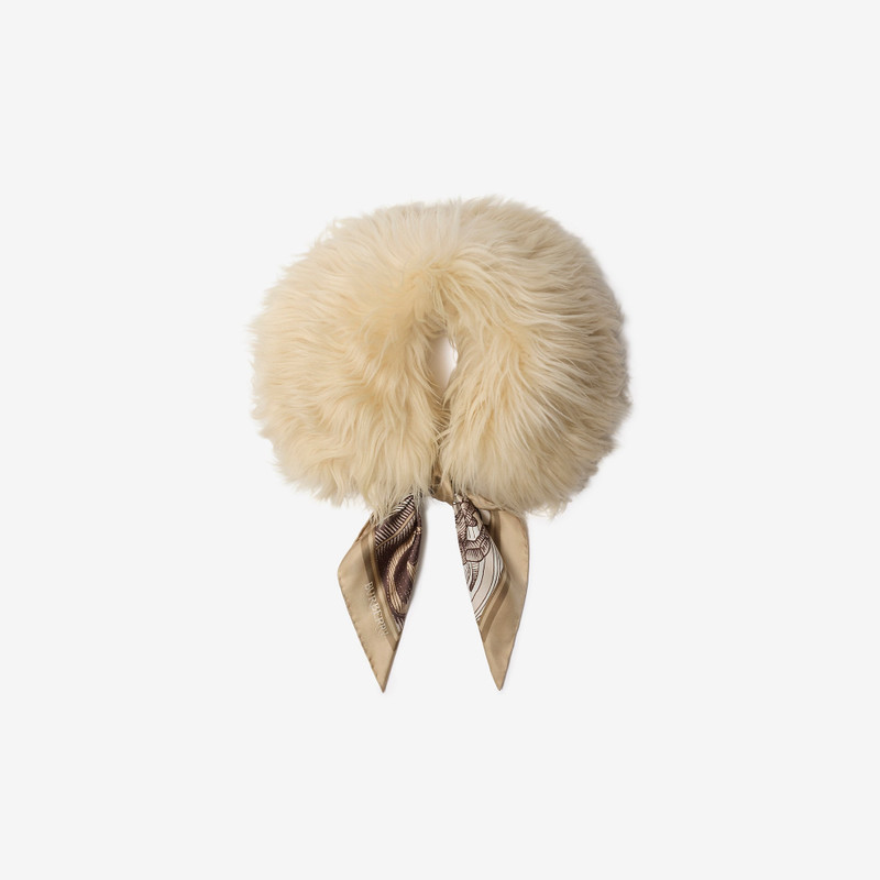 Scarf Trim Shearling Collar 1