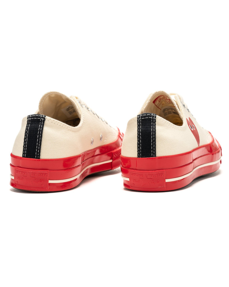 Comme des Garçons PLAY X CONVERSE CHUCK 70 LOW RED SOLE PRESTINE outlook