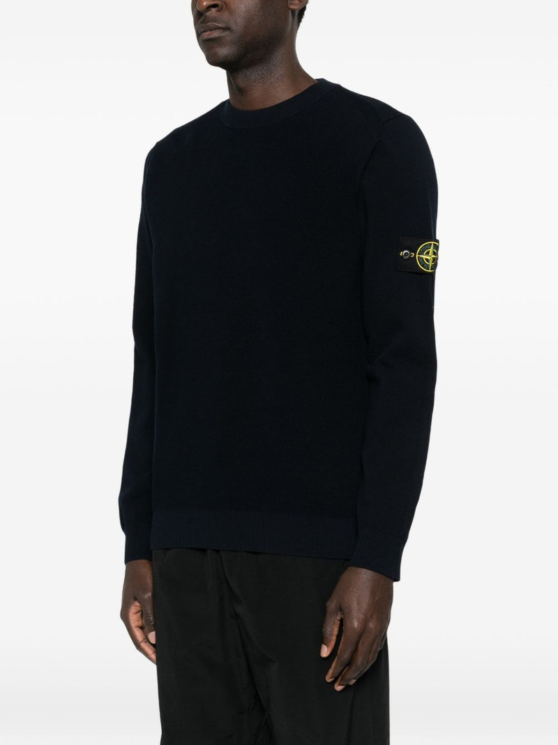 crew-neck logo-patch sweater 3