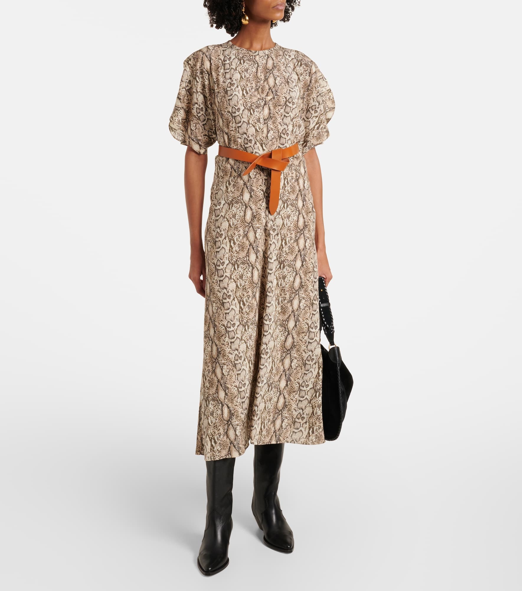 Keany printed silk-blend midi dress - 2