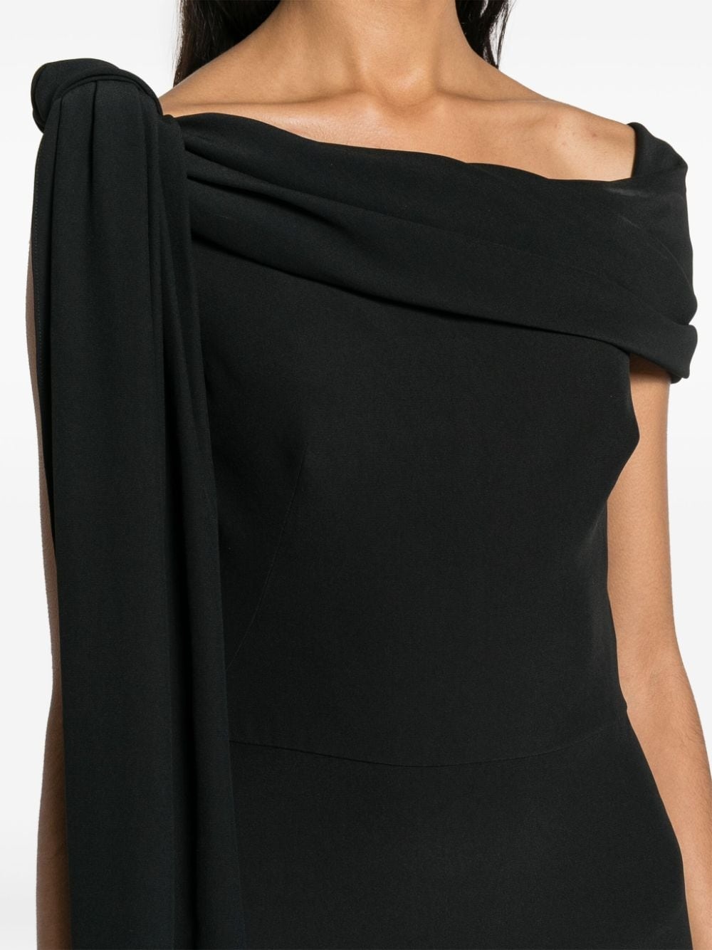 draped off-shoulder gown - 5