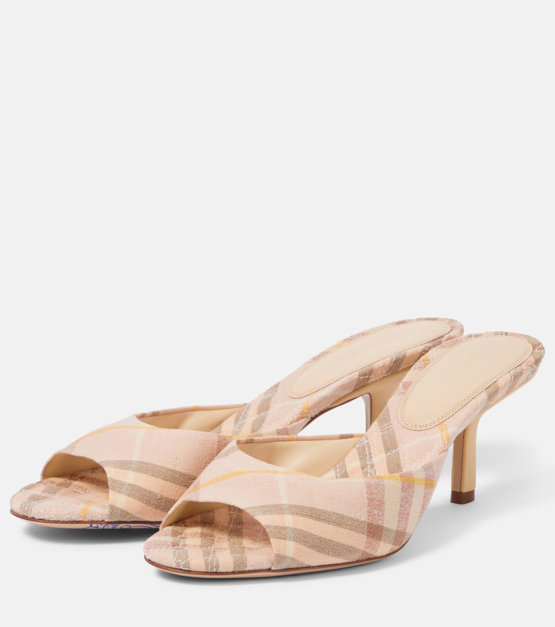 Burberry Check mules - 4