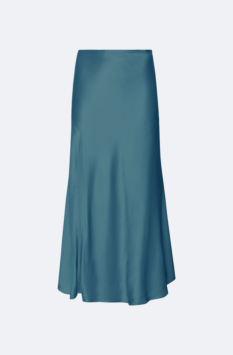 Satin Bias Midi Skirt 1