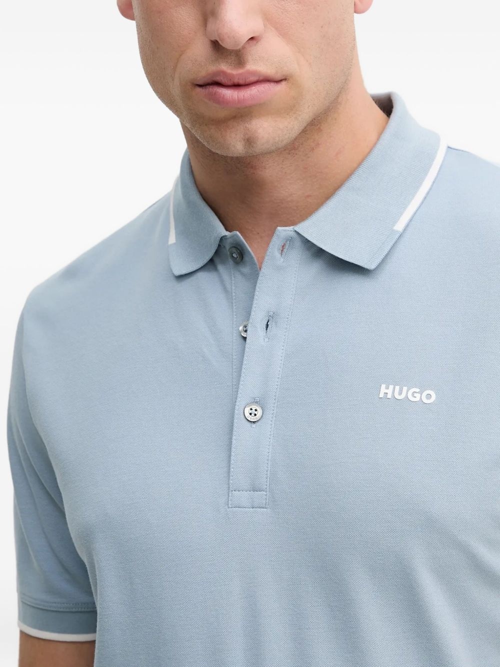 logo-detail polo shirt - 3