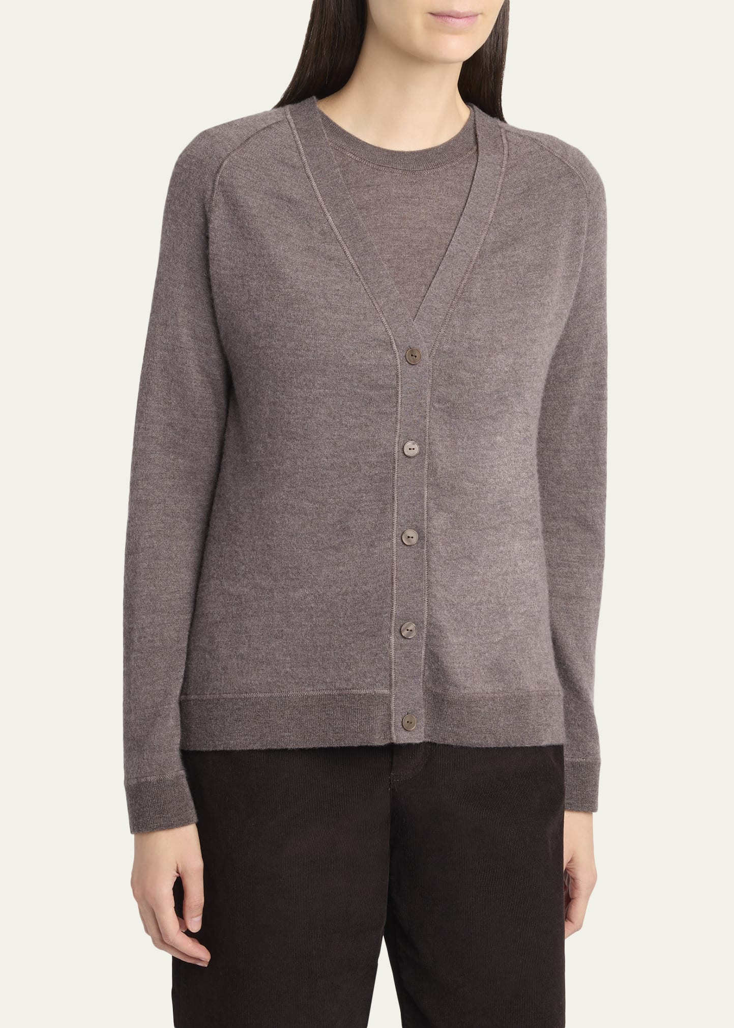Liberty Cashmere V-Neck Cardigan - 4