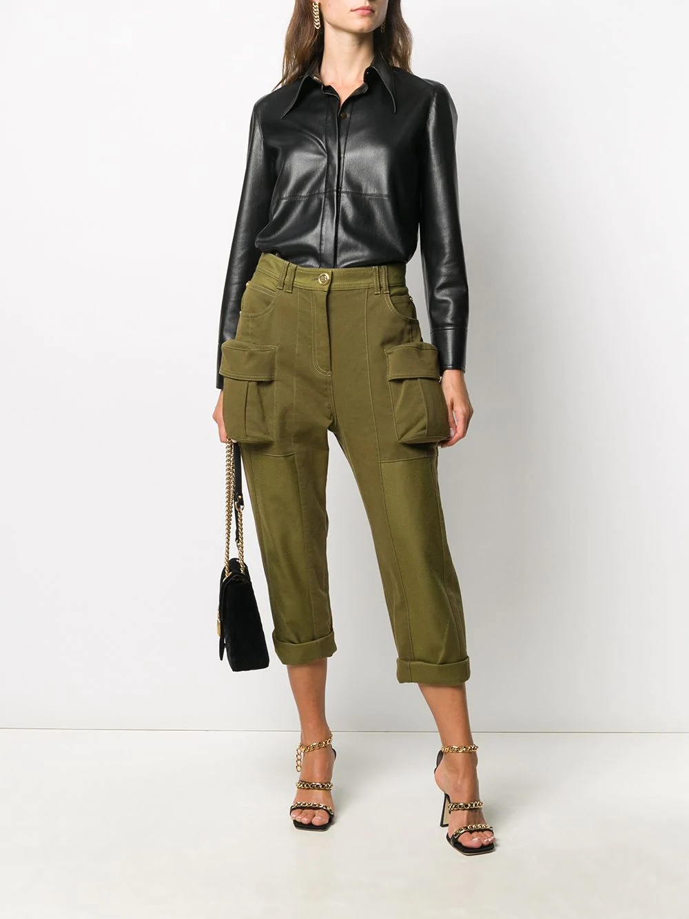 cargo boyfriend-fit trousers - 2