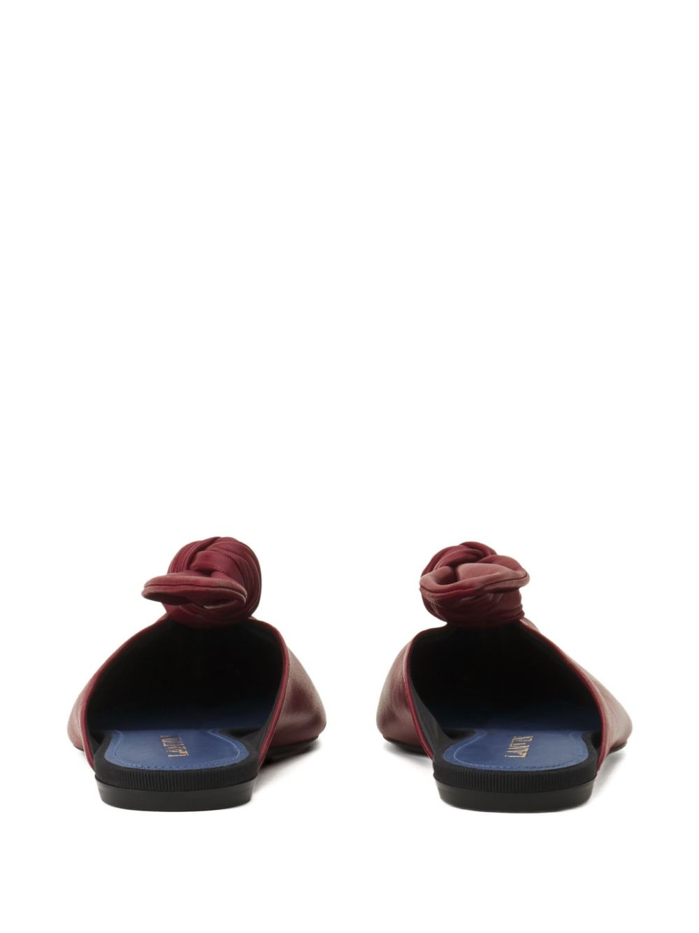 knotted pointed-toe mules - 3