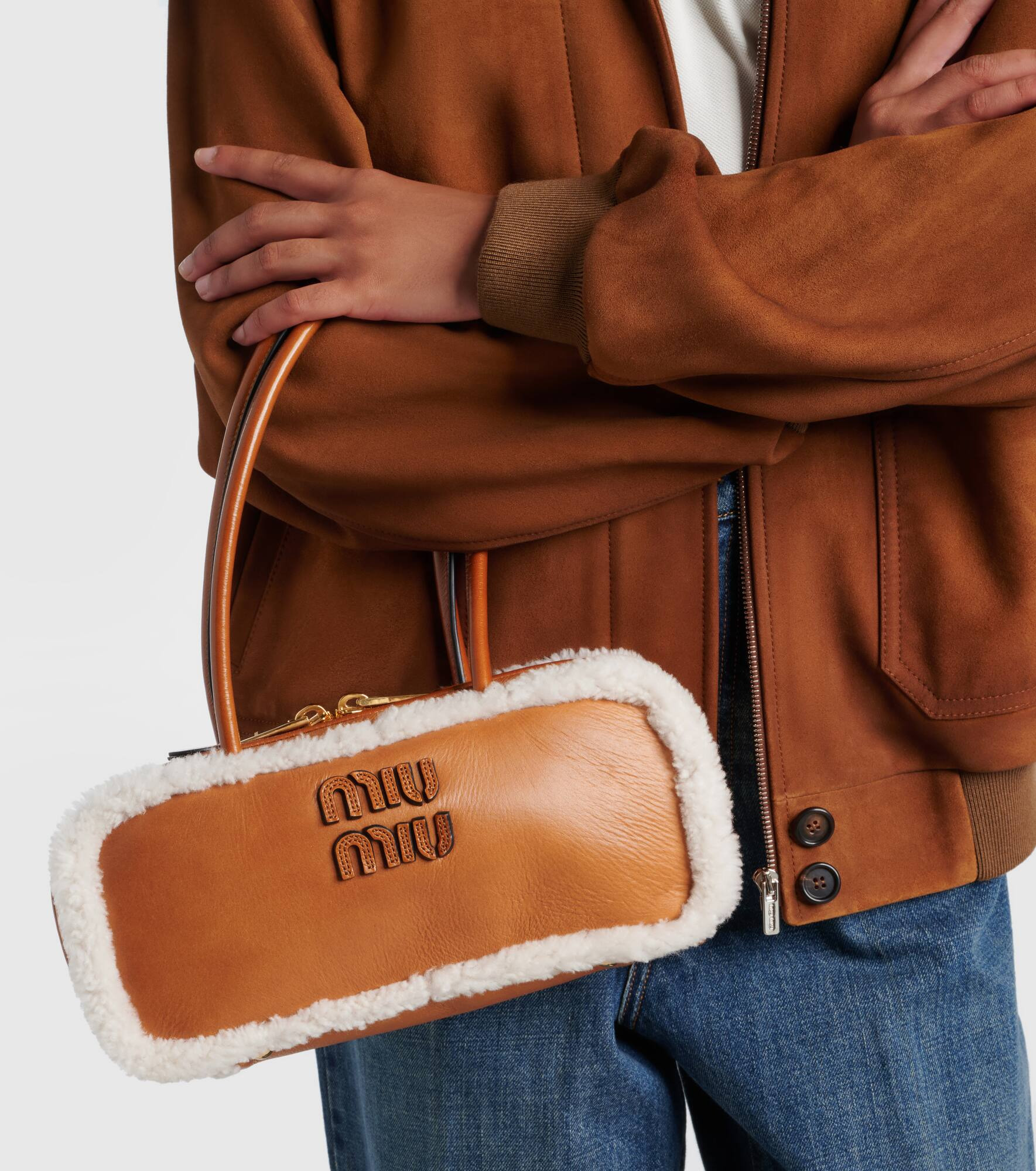 Arcadie Medium leather tote bag - 7