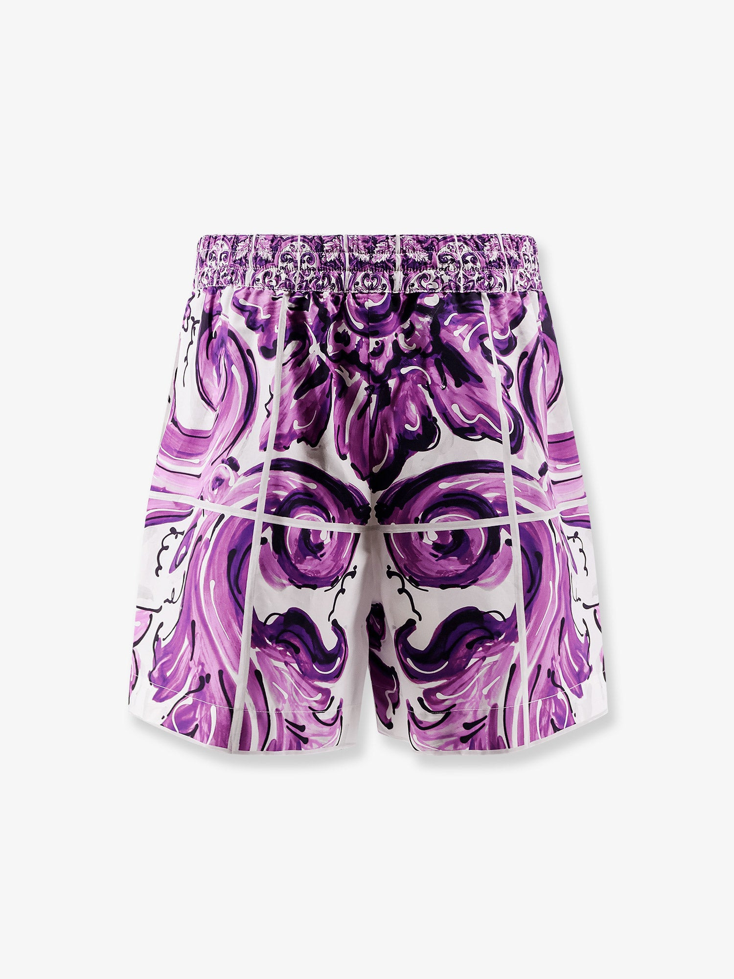Cotton Shorts With Maiolica Print - 4
