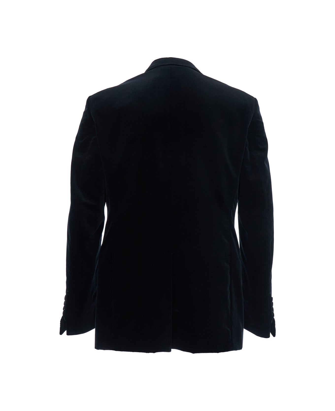 Shelton Tuxedo Jacket In Velluto Con Collo In Raso - 2