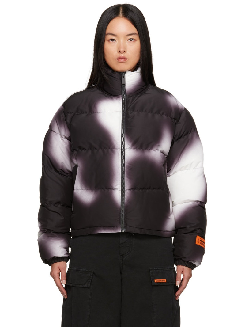 Black Ex-Ray Aop Blur Puffer Jacket 1