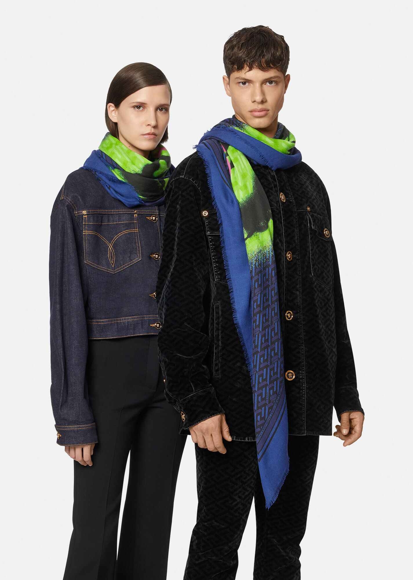Medusa Tag Wool & Silk Shawl - 2