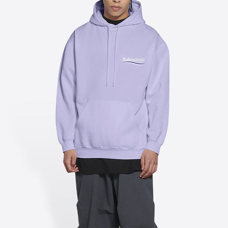 Balenciaga Political Campaign Hoodie Medium Fit 'Purple' 600583TKVI93072 - 4