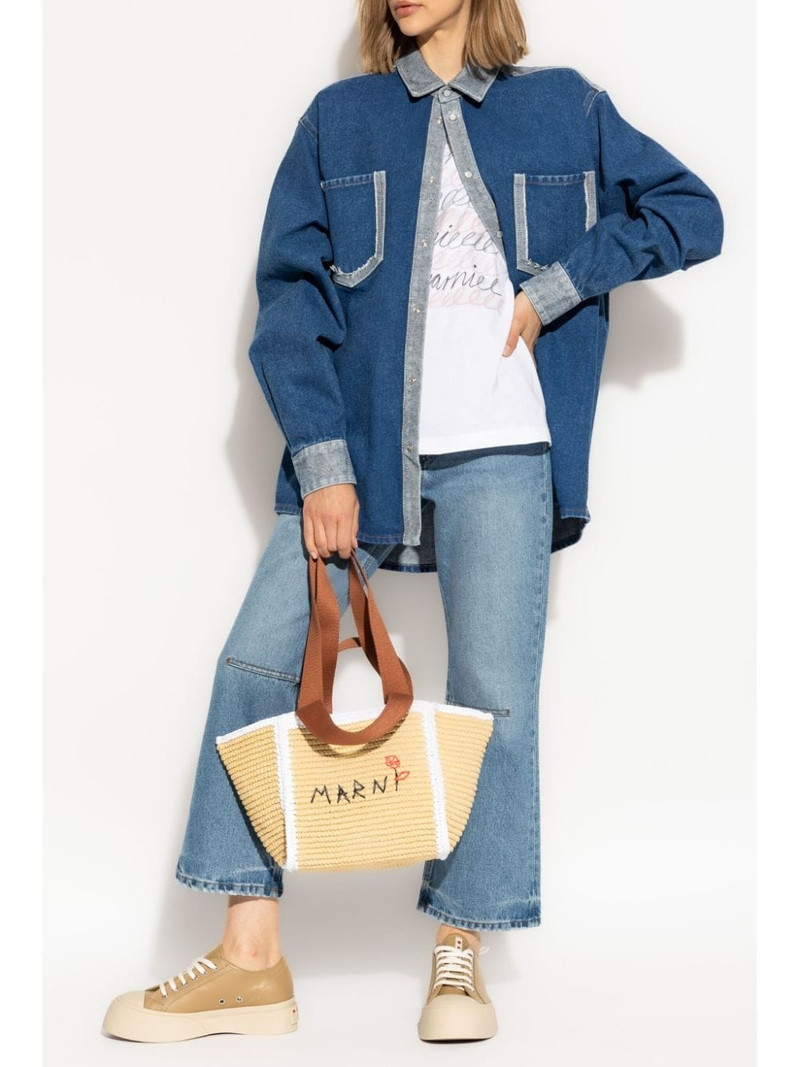 Marni logo-print cotton t-shirt outlook