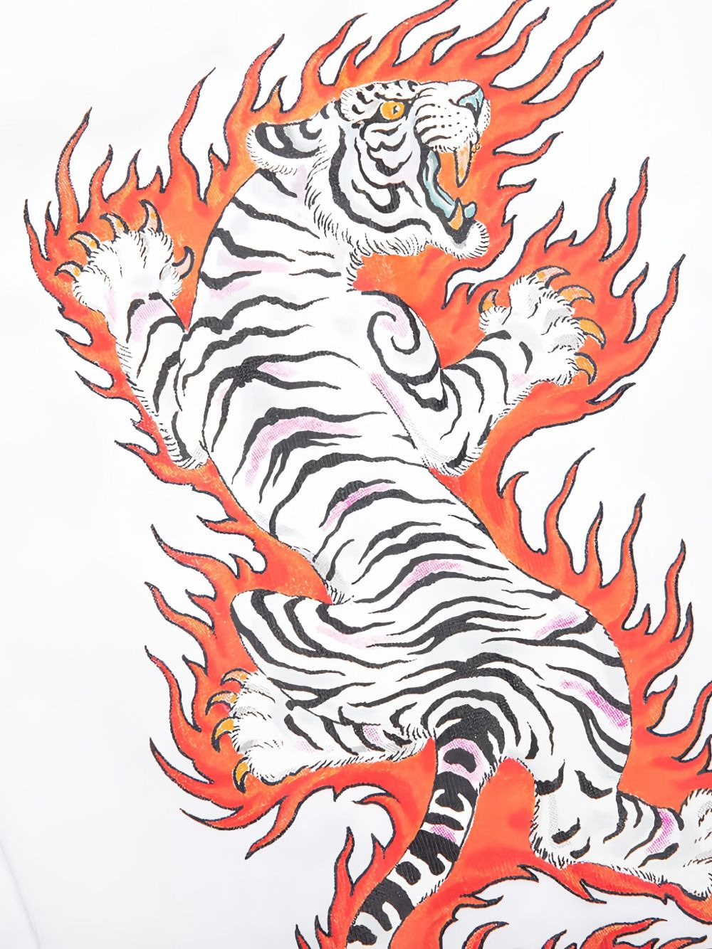 x Tim Lehi tiger flame long-sleeve sweatshirt - 4
