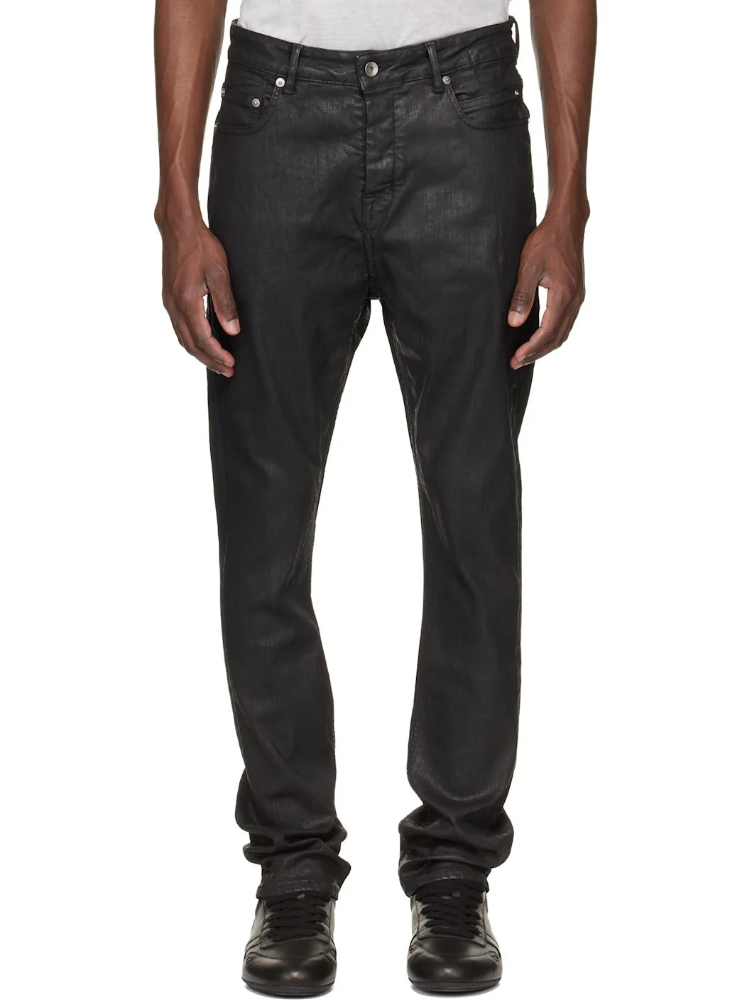 Black Temple Detroit Cut Jeans - 1