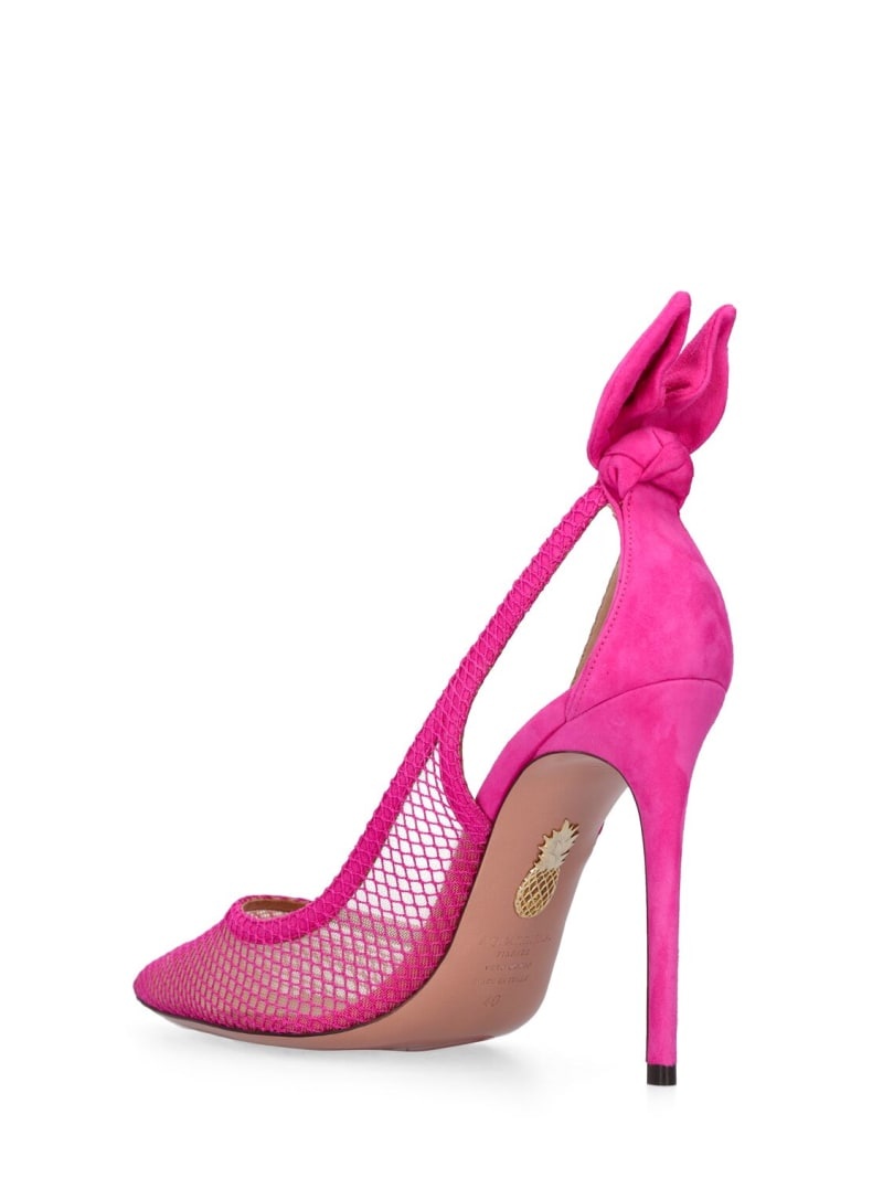 100mm Bow Tie mesh pumps - 4