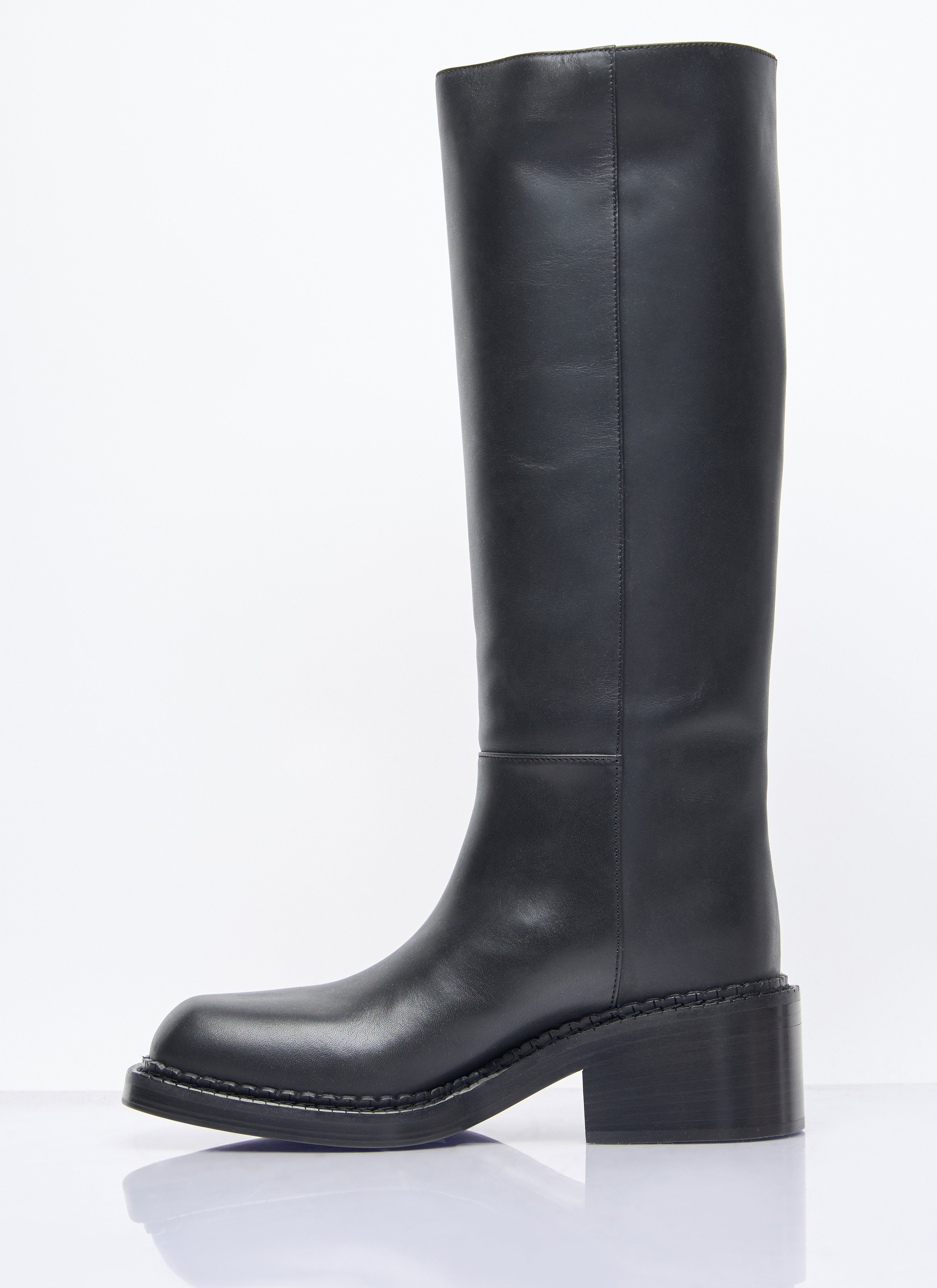 Prada Women Leather Knee-High Boots - 4