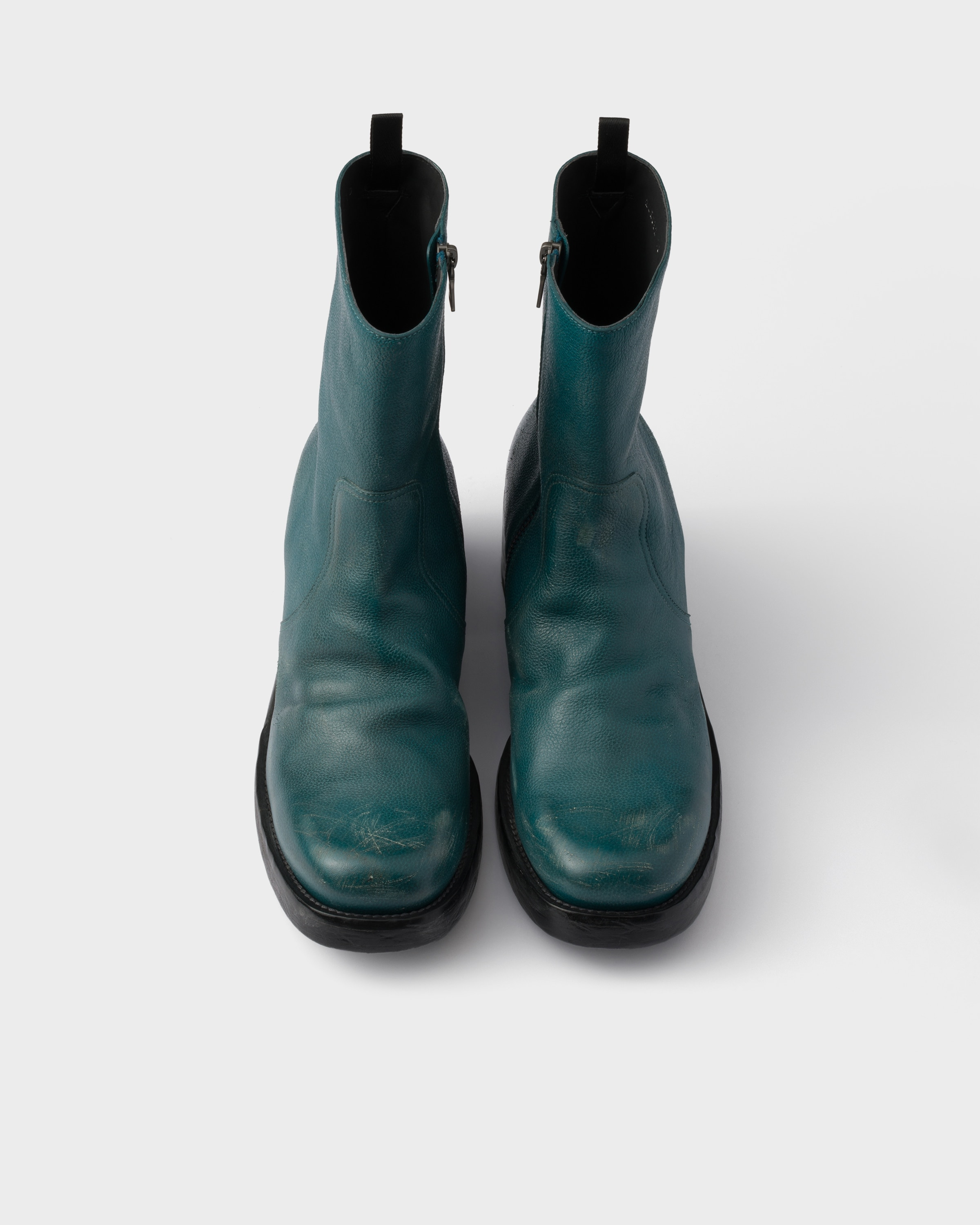 Leather booties - 4
