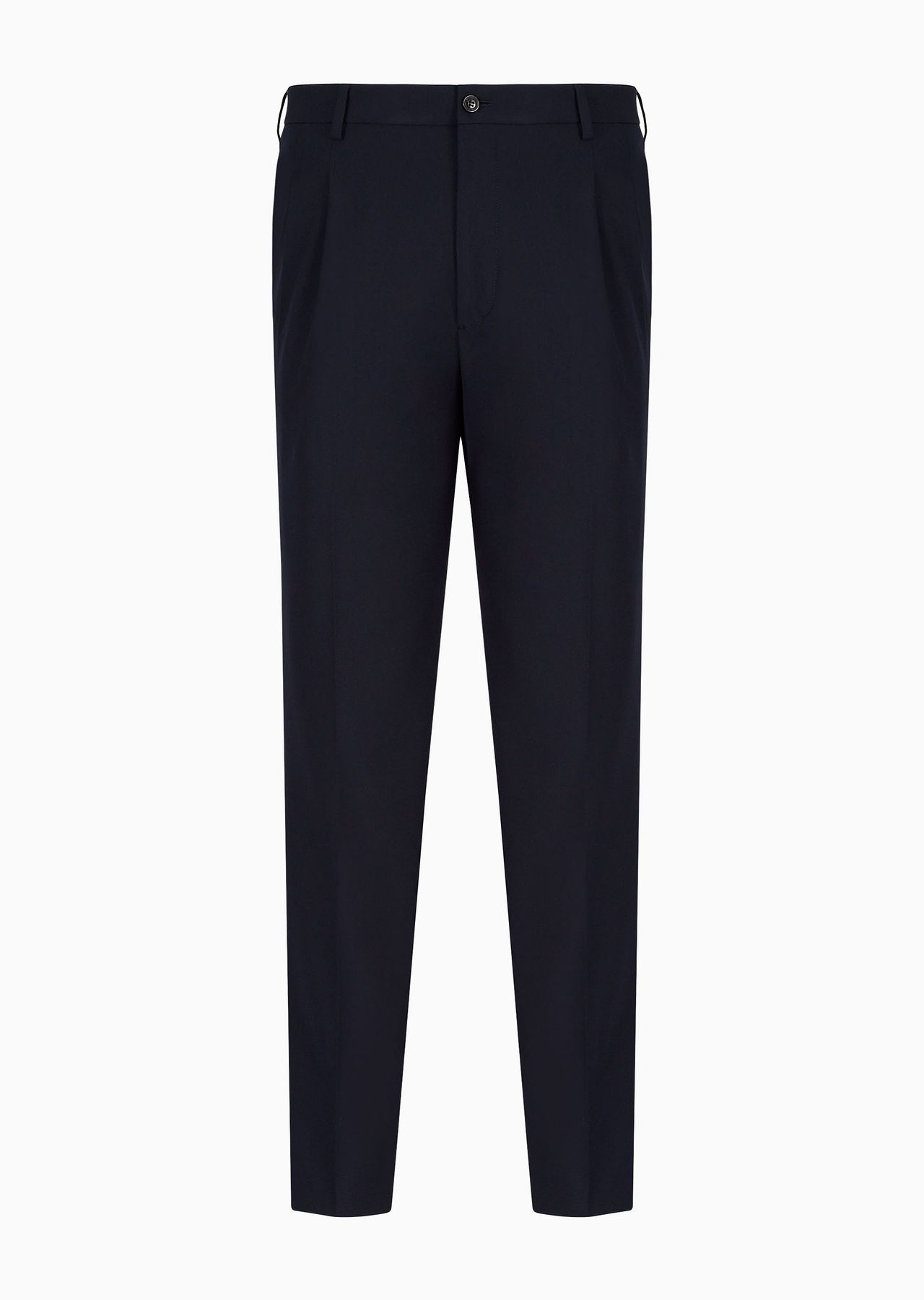 Double-darted trousers in stretch technical canvas - 1