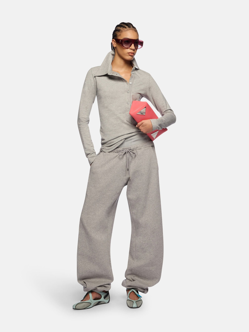 THE ATTICO MELANGE GREY TOP outlook