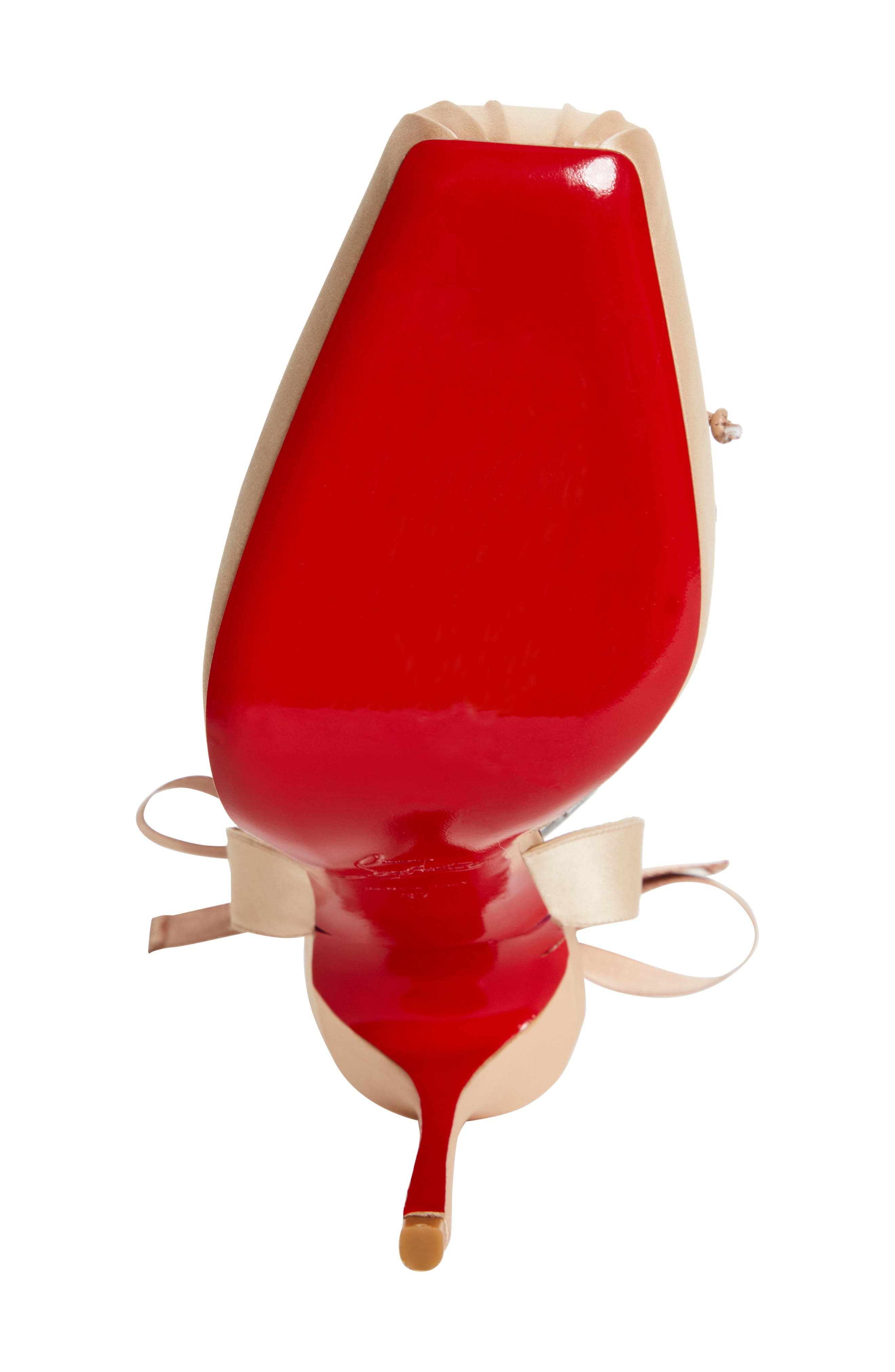 Christian Louboutin Cassia Lace-Up Slingback Pump in Blush/Lin Blush at Nordstrom - 6