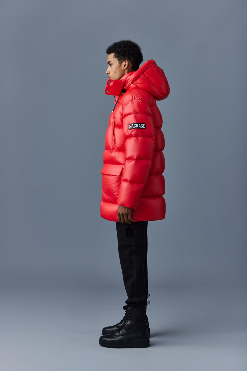 KENDRICK lustrous light down parka with hood 3