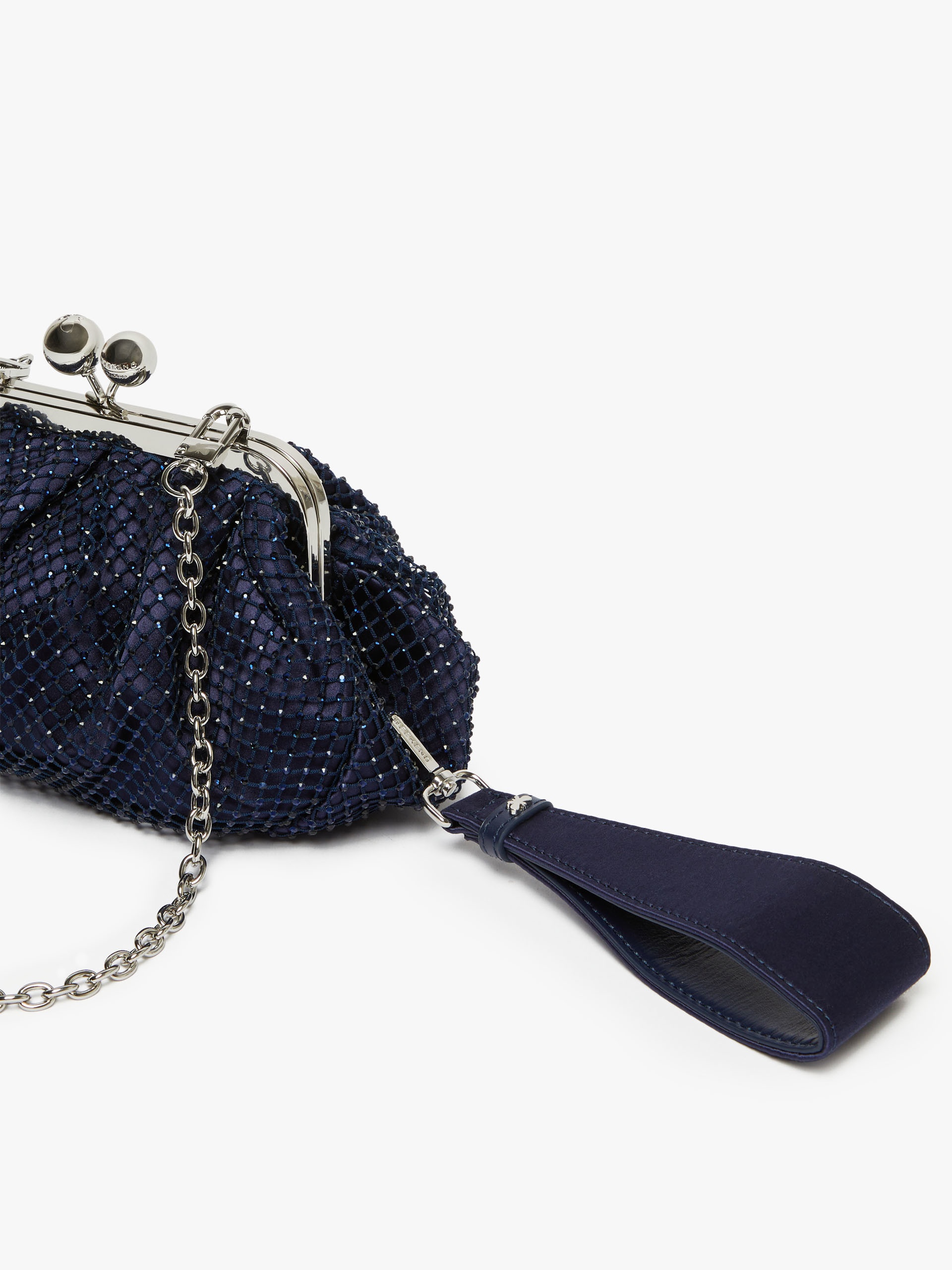 EDITA Small Pasticcino Bag in mesh and rhinestones - 4