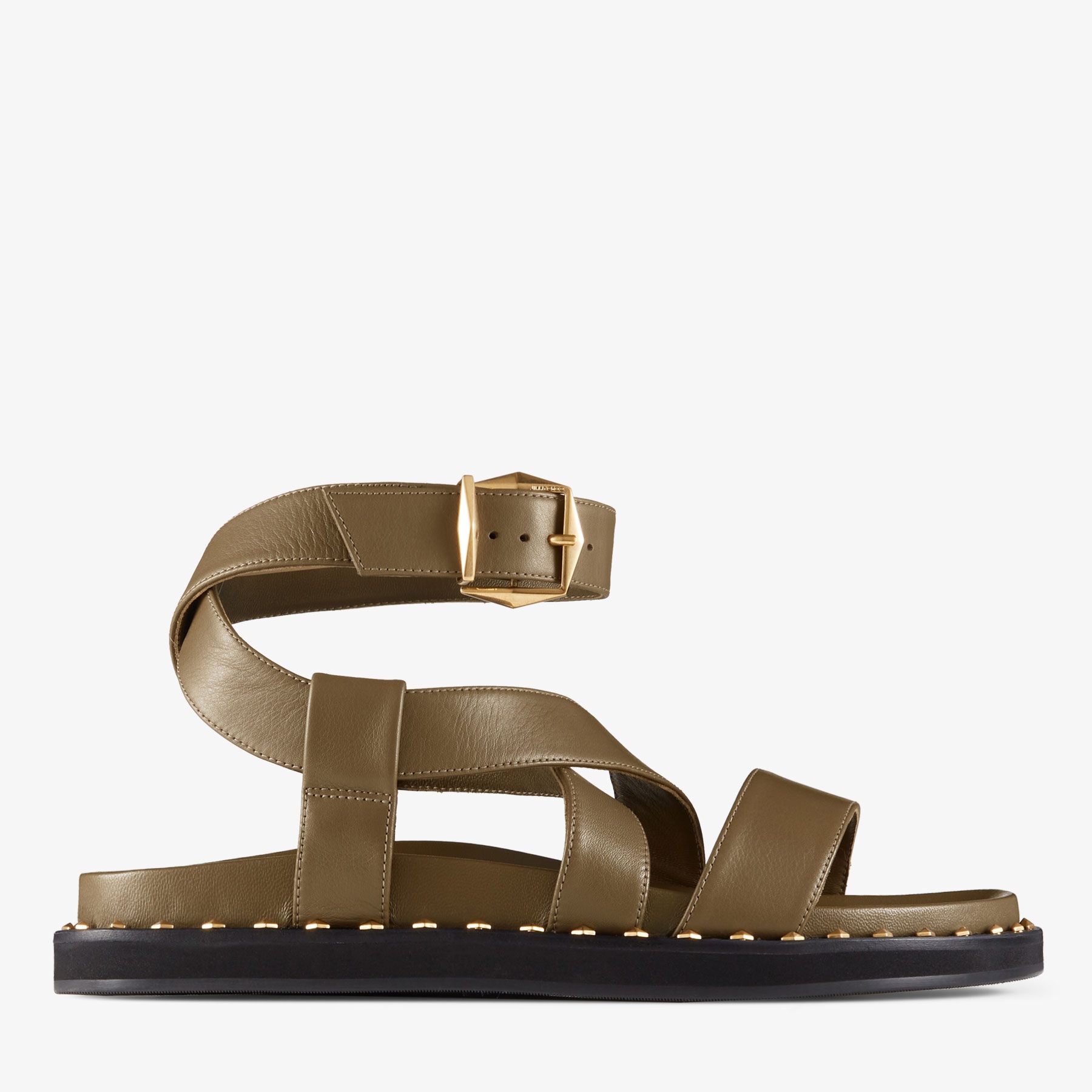 Blaise Flat
Caper Green Leather Sandals - 1