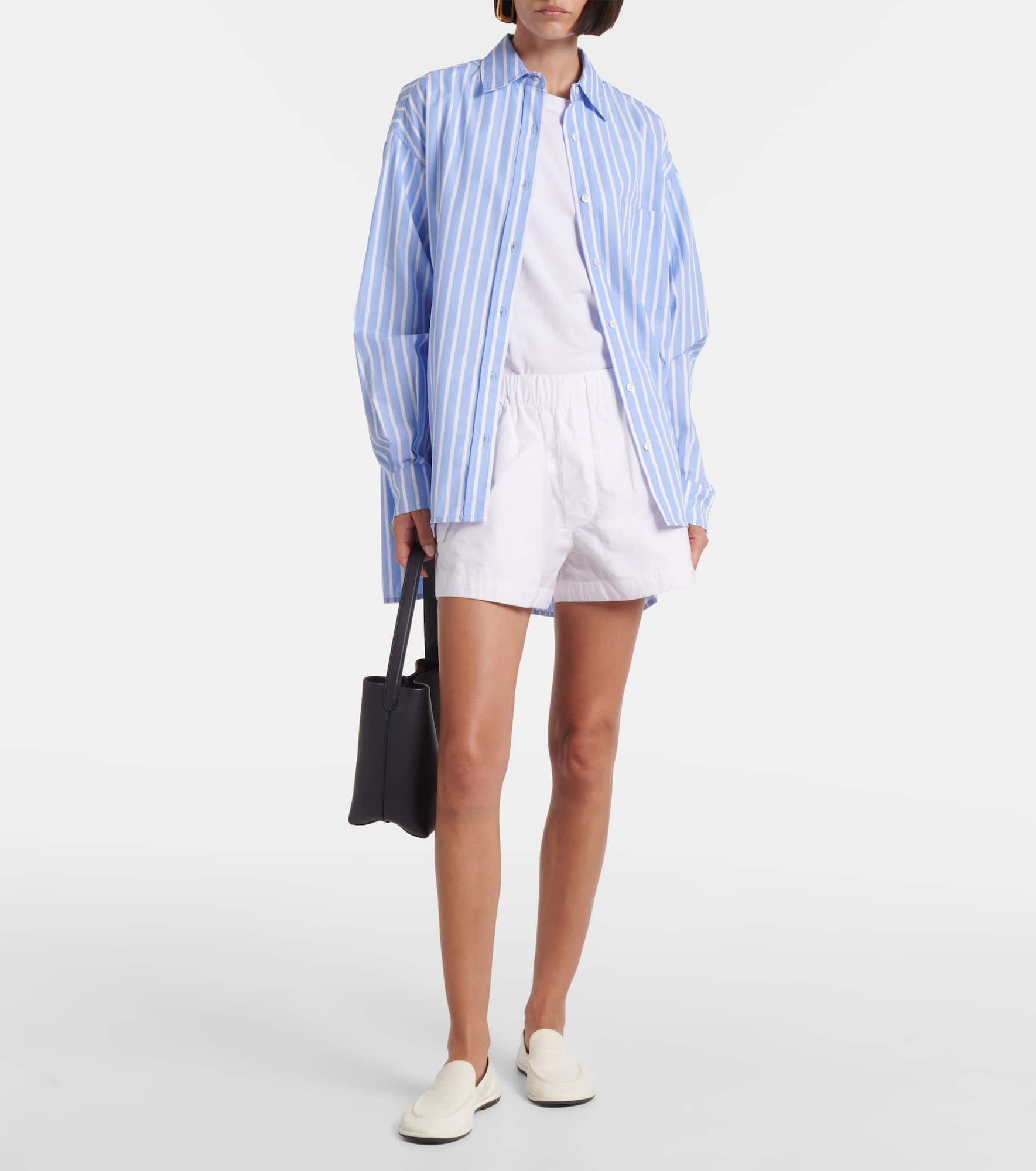 Cotton-blend shorts - 2