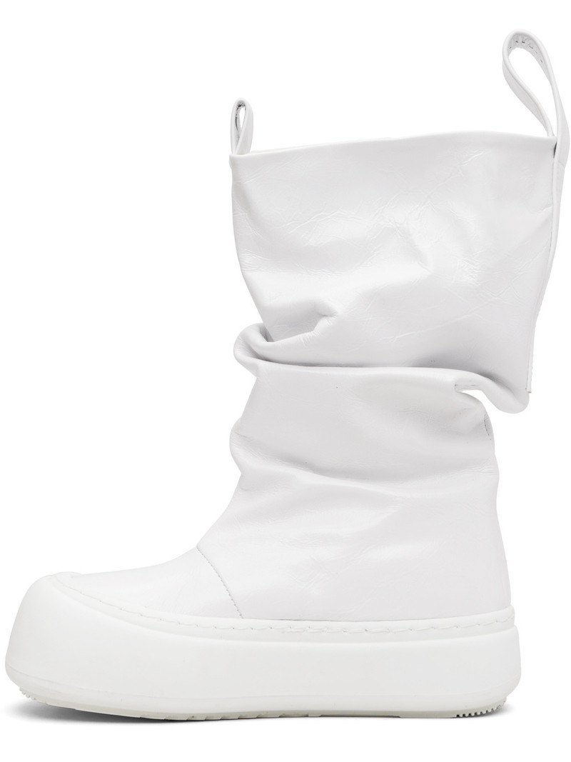 YUME YUME White Fisherman Low Boots outlook