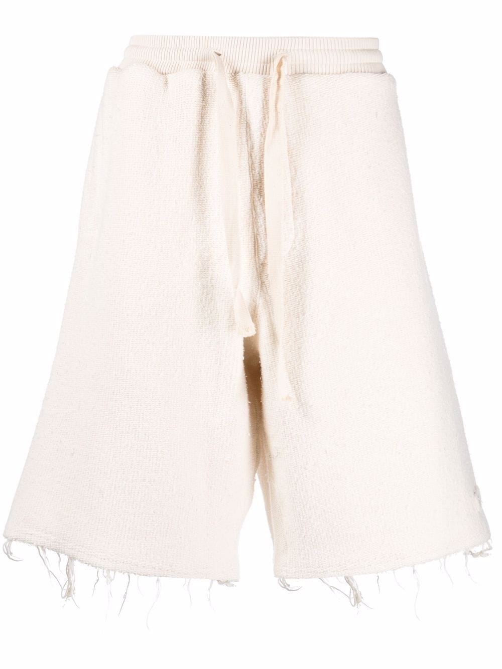 frayed-edge track shorts - 1