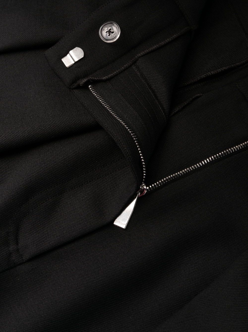 embroidered-logo tailored trousers - 6