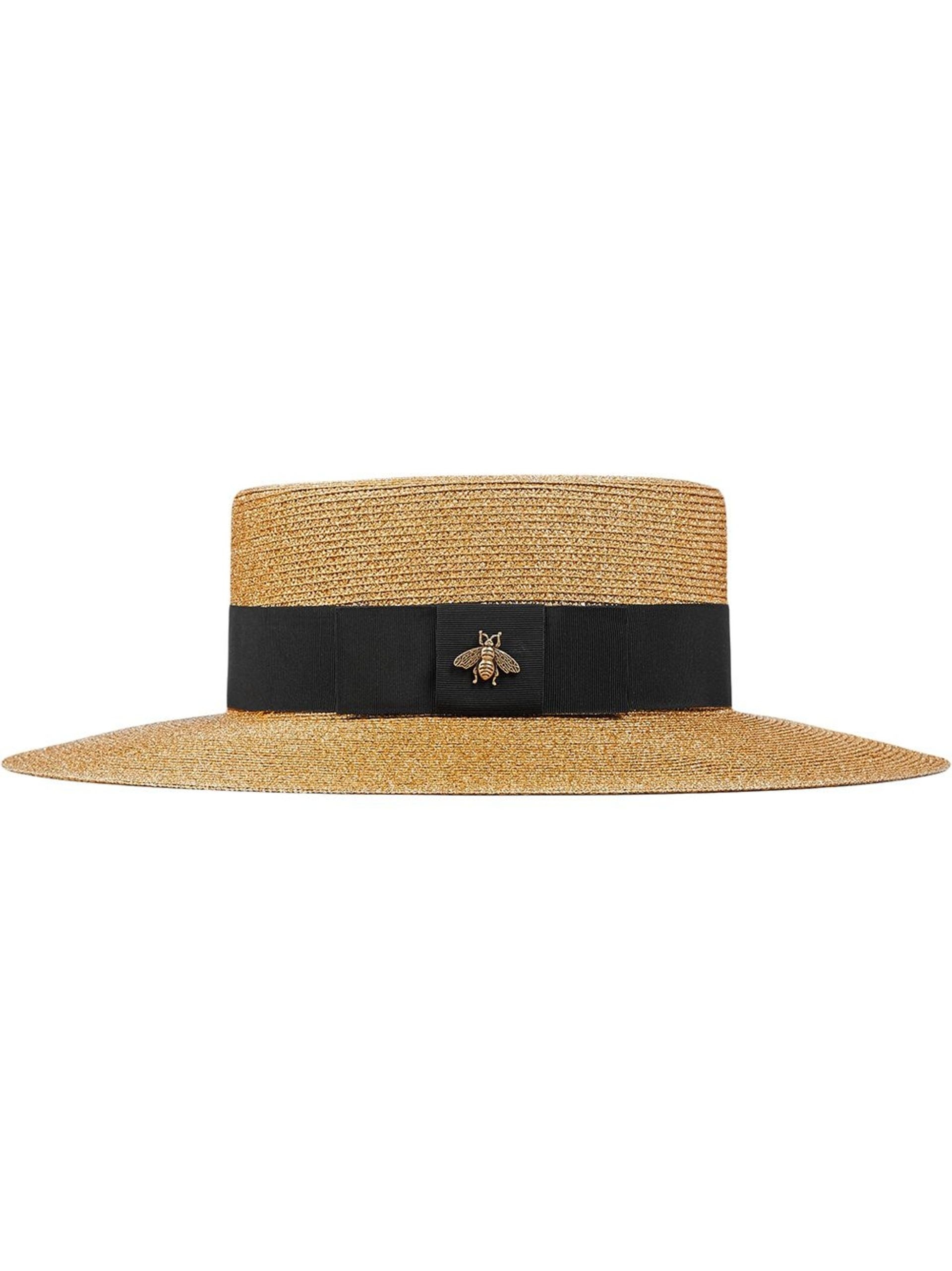 neutral straw boater hat - 1