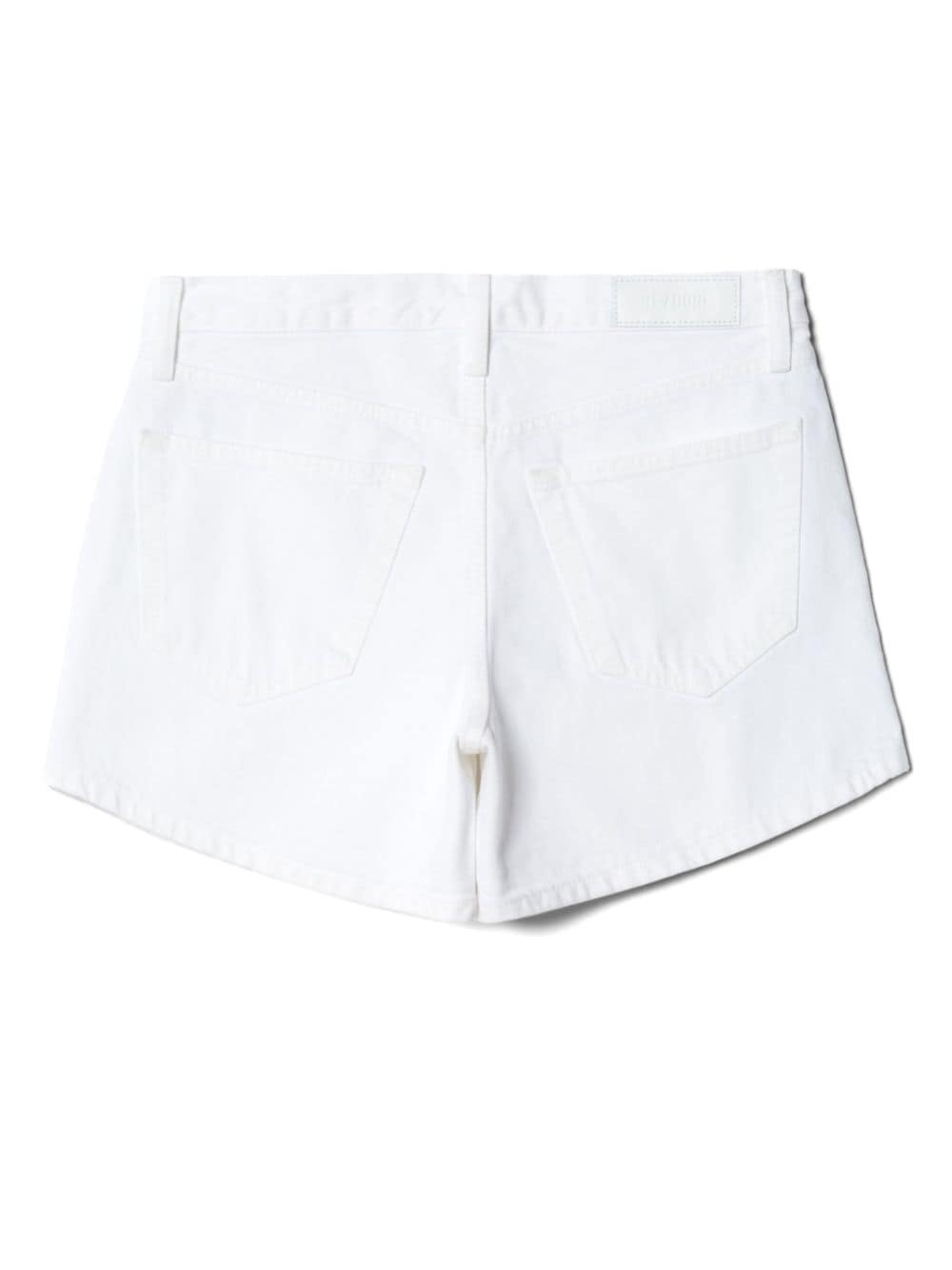 mid-rise denim shorts - 5