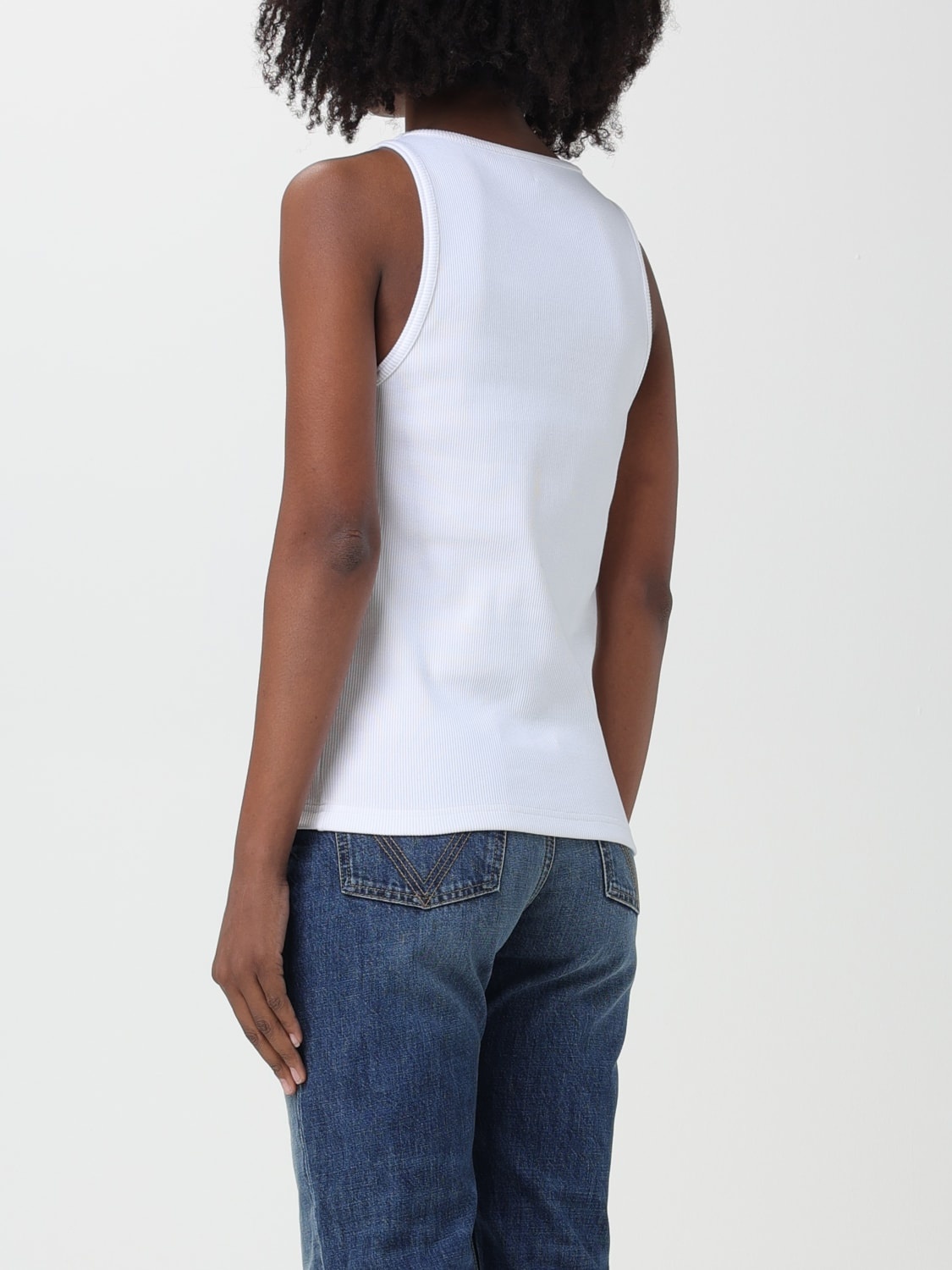 Bottega Veneta tank top in ribbed stretch cotton - 3