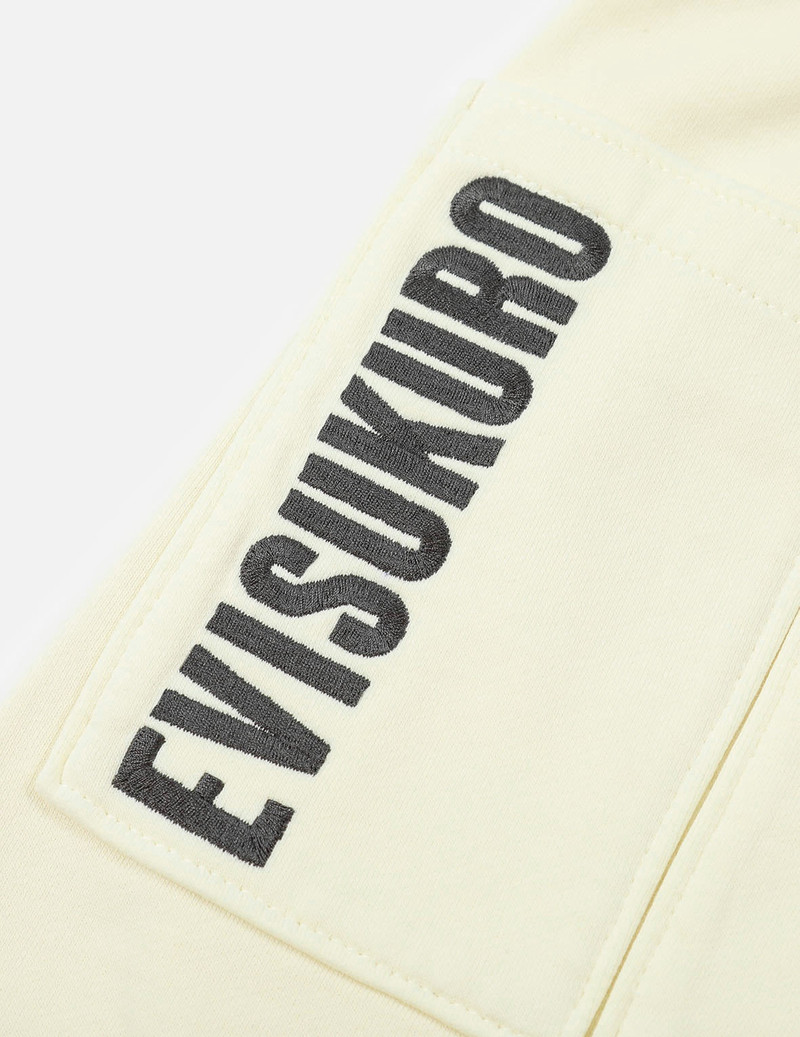 Distorted Kamon Embroidery Sweat Shorts 8