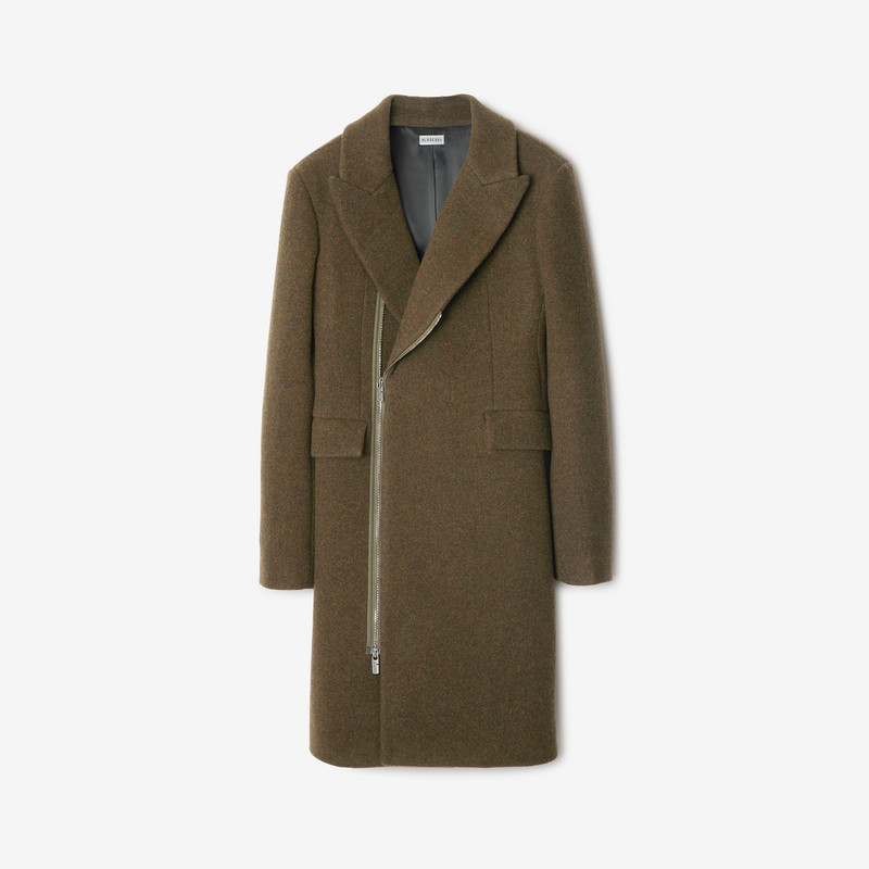 Wool Zip Tailored Coat 1