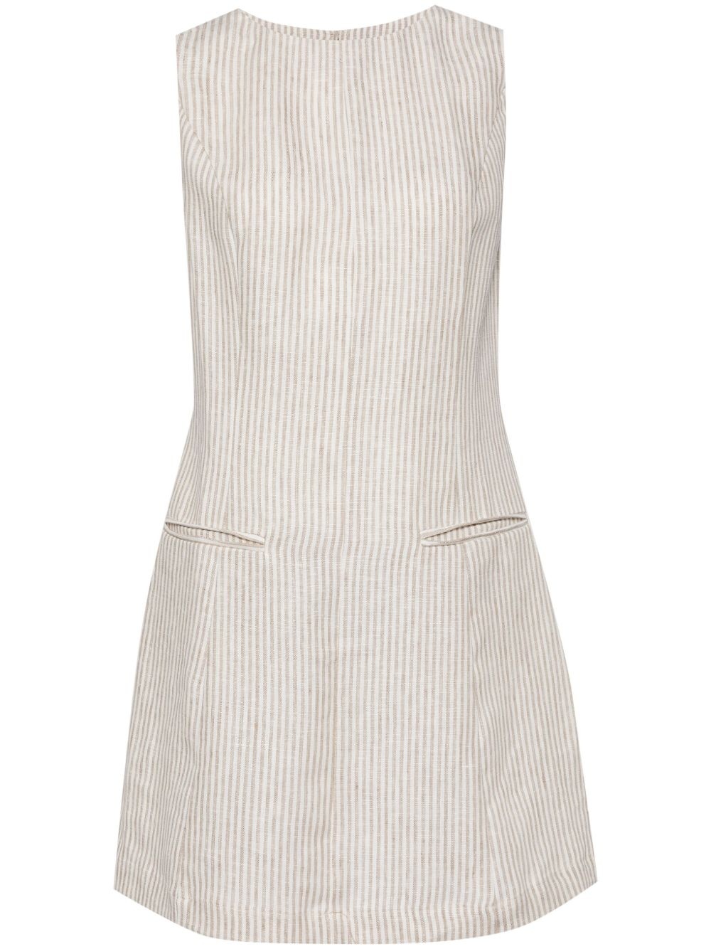 Citron linen dress - 1