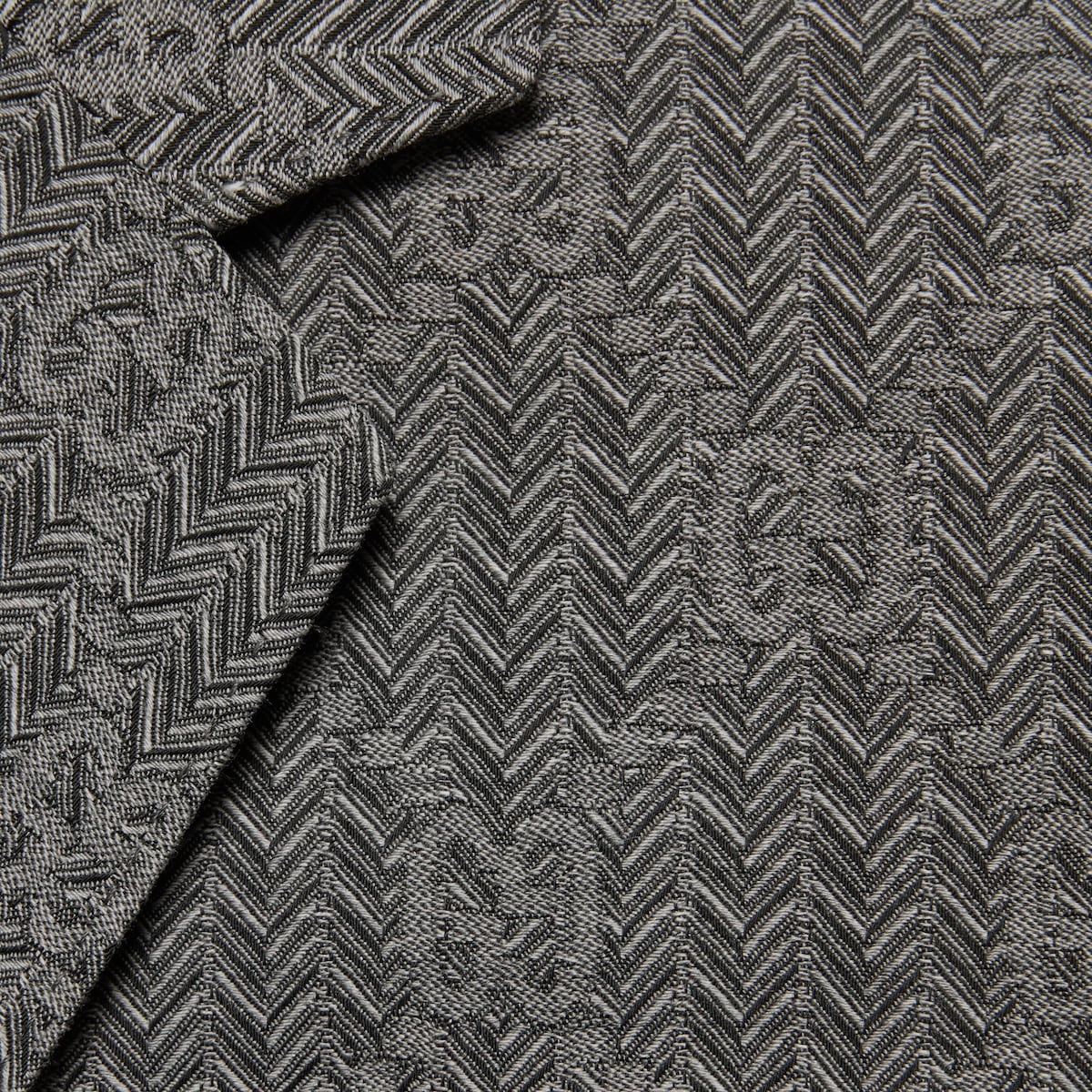 GG chevron wool jacket - 4