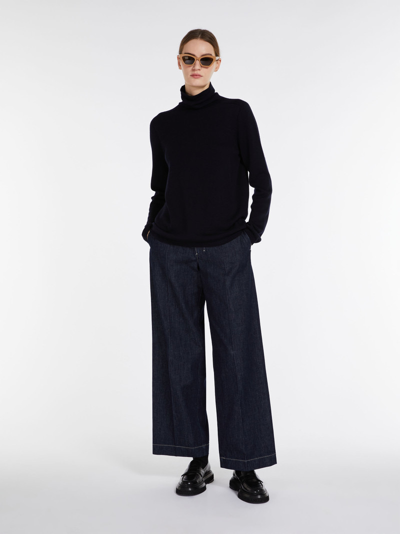 Max Mara GIALLO Wide denim trousers outlook