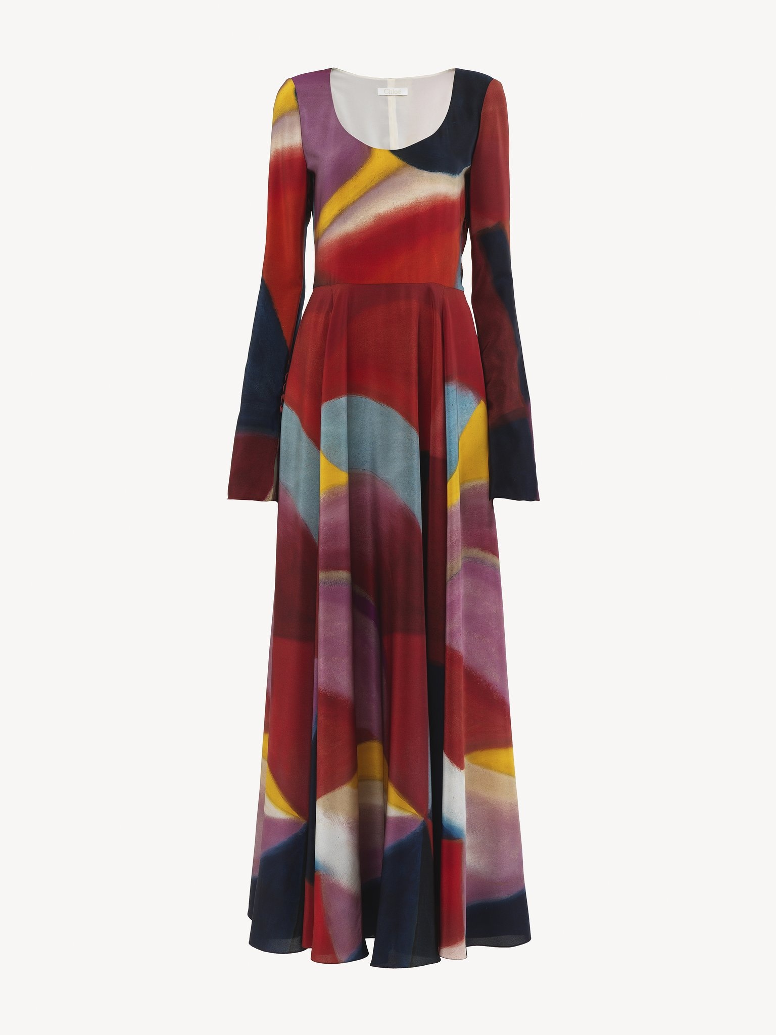 CAROLINE DENERVAUD FOR CHLOÉ LONG FLARED DRESS - 3