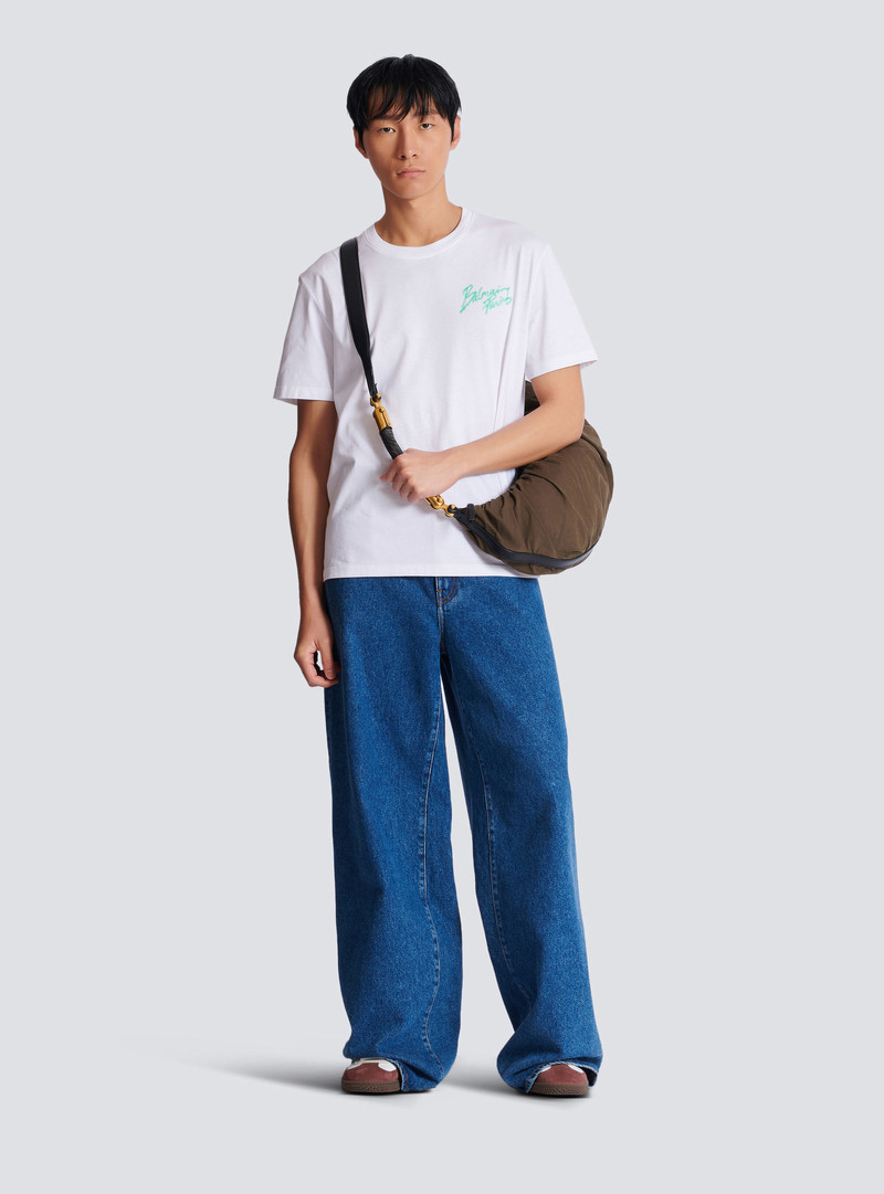 Balmain T-shirt with Balmain Paris Brush print outlook